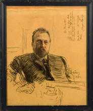 Portrait of the poet Pyotr Petrovich Gnedich (1855-1925), 1906.