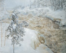 Imatra in wintertime (Imatra talvella), 1893.