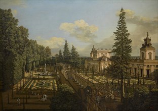 Wilanów Palace seen from the gardens, 1777.