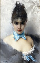 Portrait of an elegant Lady, 1887.