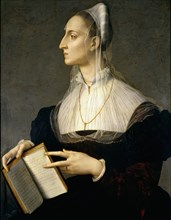 Portrait of the poet Laura Battiferri (1523-1589), ca 1555.