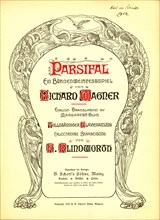 Cover of the vocal score of opera Parsifal by Richard Wagner, 1902.