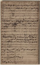 Autograph manuscript of the Cantata Es ist das Heil uns kommen her (BWV 9), 1731.