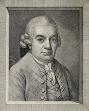 Portrait of Carl Philipp Emanuel Bach (1714-1788), 18th century.