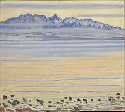 Lake Thun with Stockhorn Range, 1904.