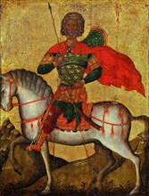 Saint Menas on horseback, Mid of the 15th cen.