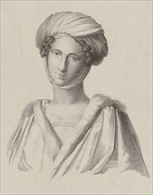 Portrait of the mezzo-soprano Isabella Colbran (1785-1845), 1824.