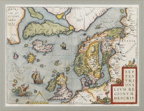 Septentrionalium Regionum Descrip. (The Arctic. Scandinavia), 1572-1575.