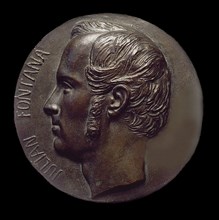 Julian Fontana (1810-1869), Bronze medal, 1843.