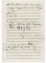Autograph manuscript of the Orchestral Suite No. 2 in C major, Op. 53, 1883.