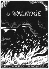 Cover of the vocal score of opera Die Walküre by Richard Wagner, 1894.