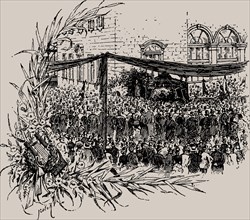Richard Wagner's funeral procession in Bayreuth, 1883, 1892.