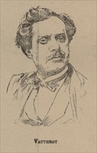 Eugène François Vauthrot (1825-1871) Portrait from the Program to Oper Tannhäuser by Richard Wagner.