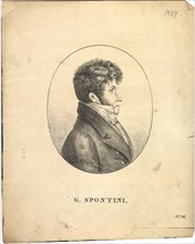 Portrait of Gaspare Spontini (1774-1851), ca 1820.