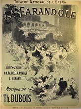 Poster for the ballet La Farandole by Théodore Dubois, 1883.