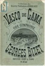 Cover of the ode-symphony Vasco de Gama by Georges Bizet, 1880.