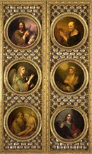 Royal Doors with Christ, the Virgin, the Archangel Gabriel and the Four Evangelists, 1804-1809.