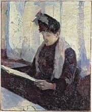 Woman in café, c. 1886.