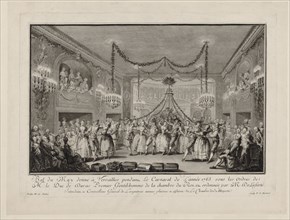 May Ball given at Versailles during the Carnival of 1763, c. 1763.