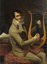 Portrait of Jean-Dominique Fabry Garat Playing a Lyre, ca 1802-1805.