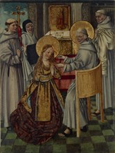 Saint Clare enters the cloister, c. 1500.
