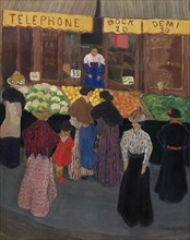 At the market, c. 1895.
