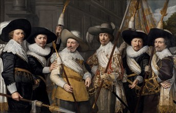 The Officers of the White Banner of Saint Sebastian militia company of The Hague, 1633.