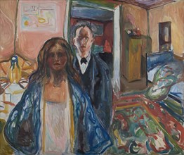 The artist and his model, 1919-1921.