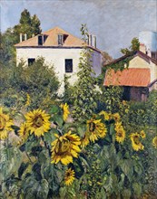 Sunflowers, Garden at Petit Gennevilliers, ca 1885.