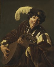 A Boy Playing the Lute (Hearing. From the Series The Five Senses), 1620s.
