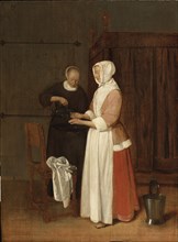 A Woman Washing her Hands, 1662.