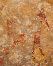 Painting in the Cuevas de la Araña, Between 10000 und 6000 BC.