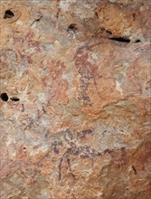 Painting in the Cuevas de la Araña, Between 10000 und 6000 BC.