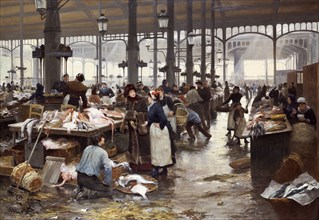 Fish Hall at the Central Market, 1881.