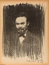 Portrait of the poet Nikolai Maksimovich Minsky (1855-1937), 1900.