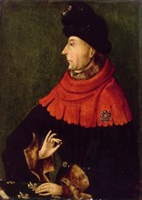 Portrait of John the Fearless, Duke of Burgundy (1371-1419), ca 1404.