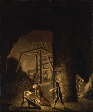 Gallery in Falun Copper Mine, ca 1784.