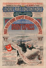 Poster advertising the Orient Express, 1888.