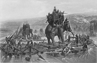 Hannibal crossing the Rhone, 1878.