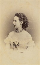Portrait of Grand Duchess Alexandra Iosifovna of Saxe-Altenburg (1830-1911), ca 1865.