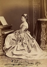 Portrait of Grand Duchess Alexandra Iosifovna of Saxe-Altenburg (1830-1911), 1874.