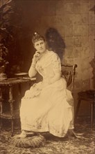 Portrait of Grand Duchess Alexandra Georgievna of Russia (1870-1891), c. 1888.