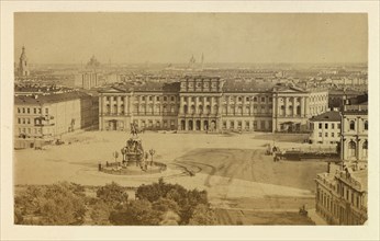 The Mariinsky Palace (Marie Palace) on the St Isaac's Square in Saint Petersburg, 1874.