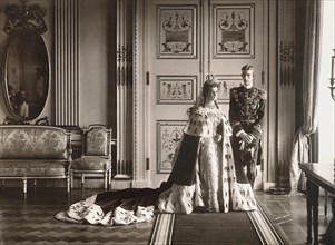Grand Duchess Maria Pavlovna and Prince Wilhelm, Duke of Södermanland. Wedding photo in Catherine Pa