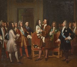 Louis XV Visiting Peter I the Great at the Hôtel de Lesdiguieres, 10th May 1717, First half of the 1