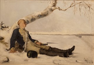 Wounded Warrior in the Snow, 1880.
