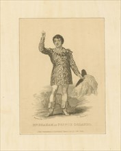 John Braham (1774-1856) as Prince Orlando, 1828.