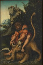 Samson Fighting with the Lion, ca 1521-1525.