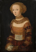 Portrait of a young woman. (Princess Emilie of Saxony?), ca 1537.