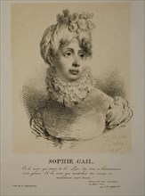 Portrait of the singer and composer Edmée Sophie Gail (1775-1819), 1819.